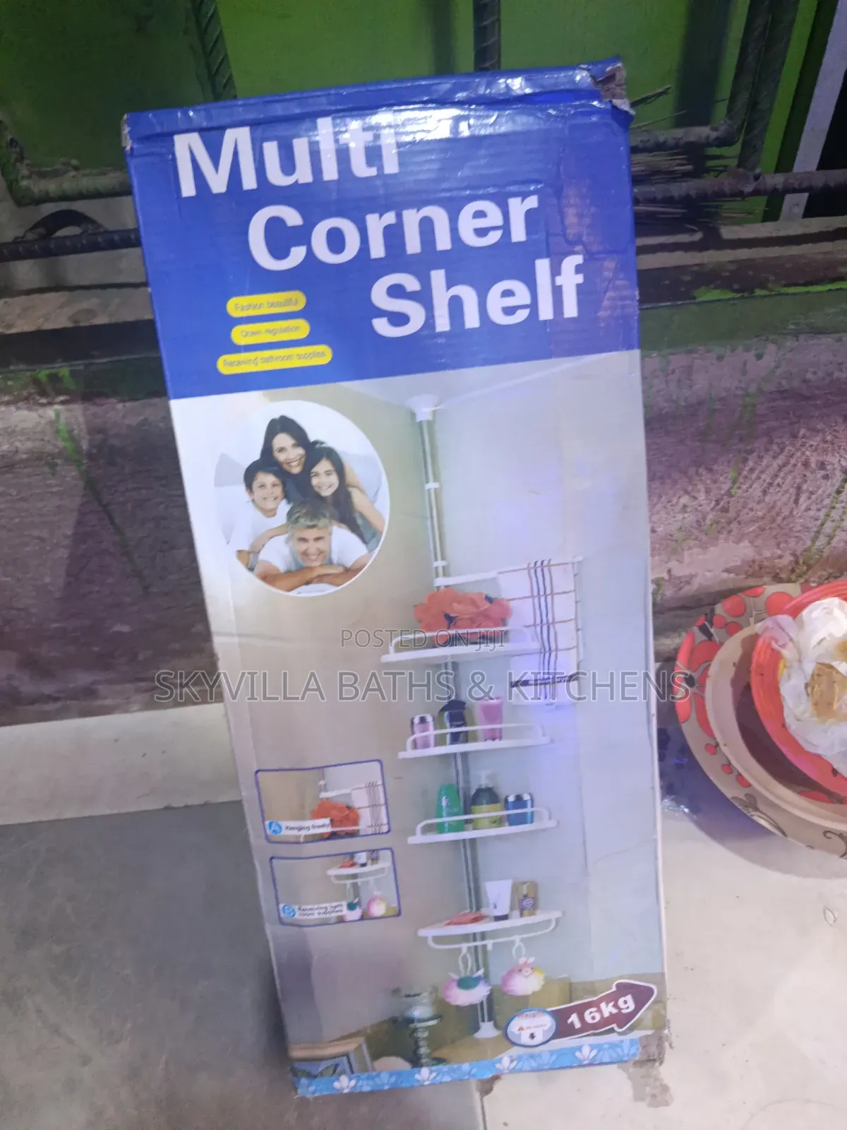 Premium 4-Tier Adjustable Bathroom Corner Shelf Shower Organizer