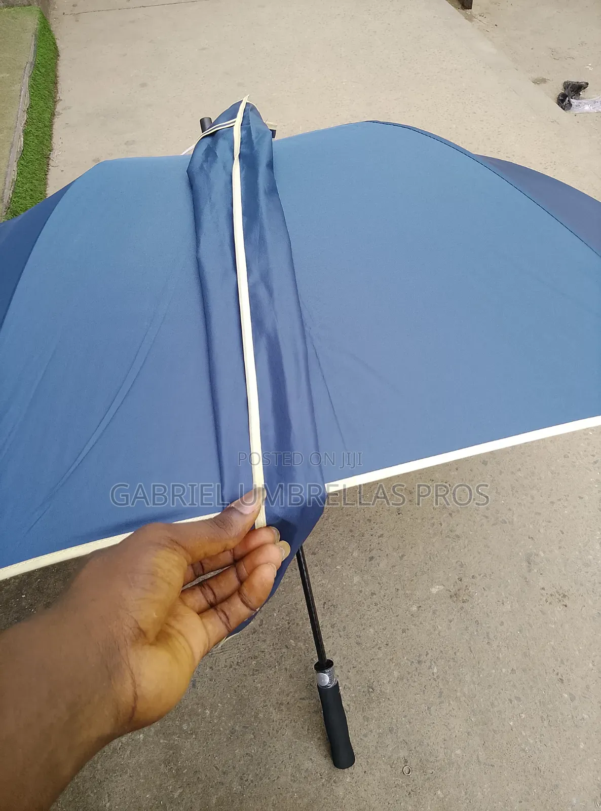 Navy Blue Tape 75cm Umbrella