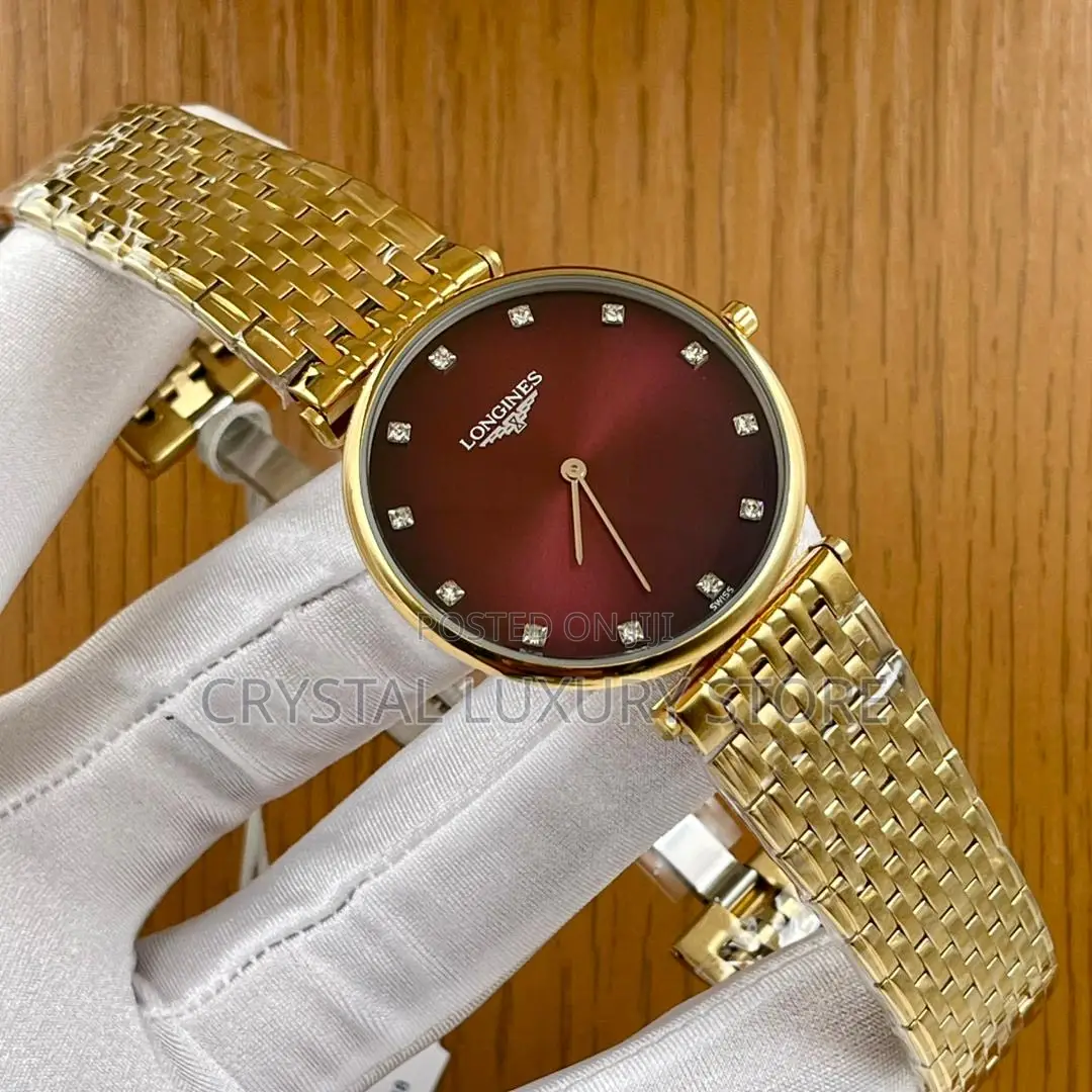 Longines Quality Luxury Ladies Chain Strap Wristwatch