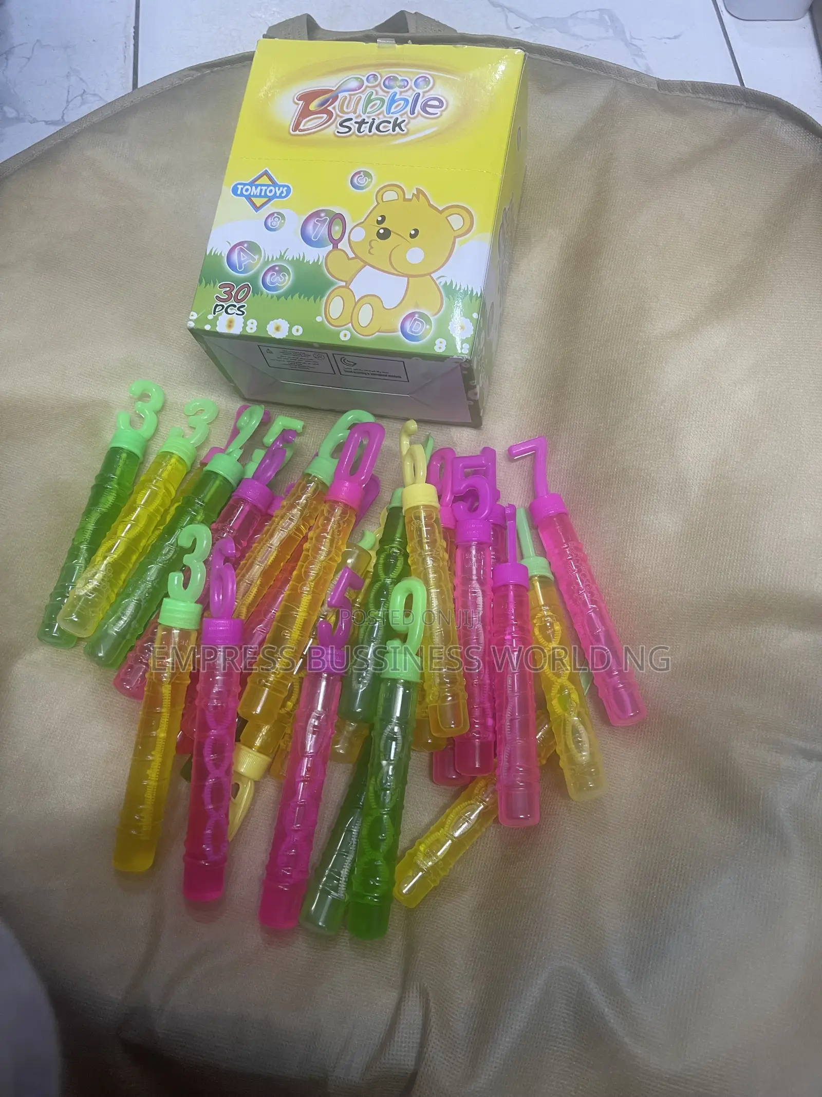Alphabet Bubble Stick for Kids—30 Pieces