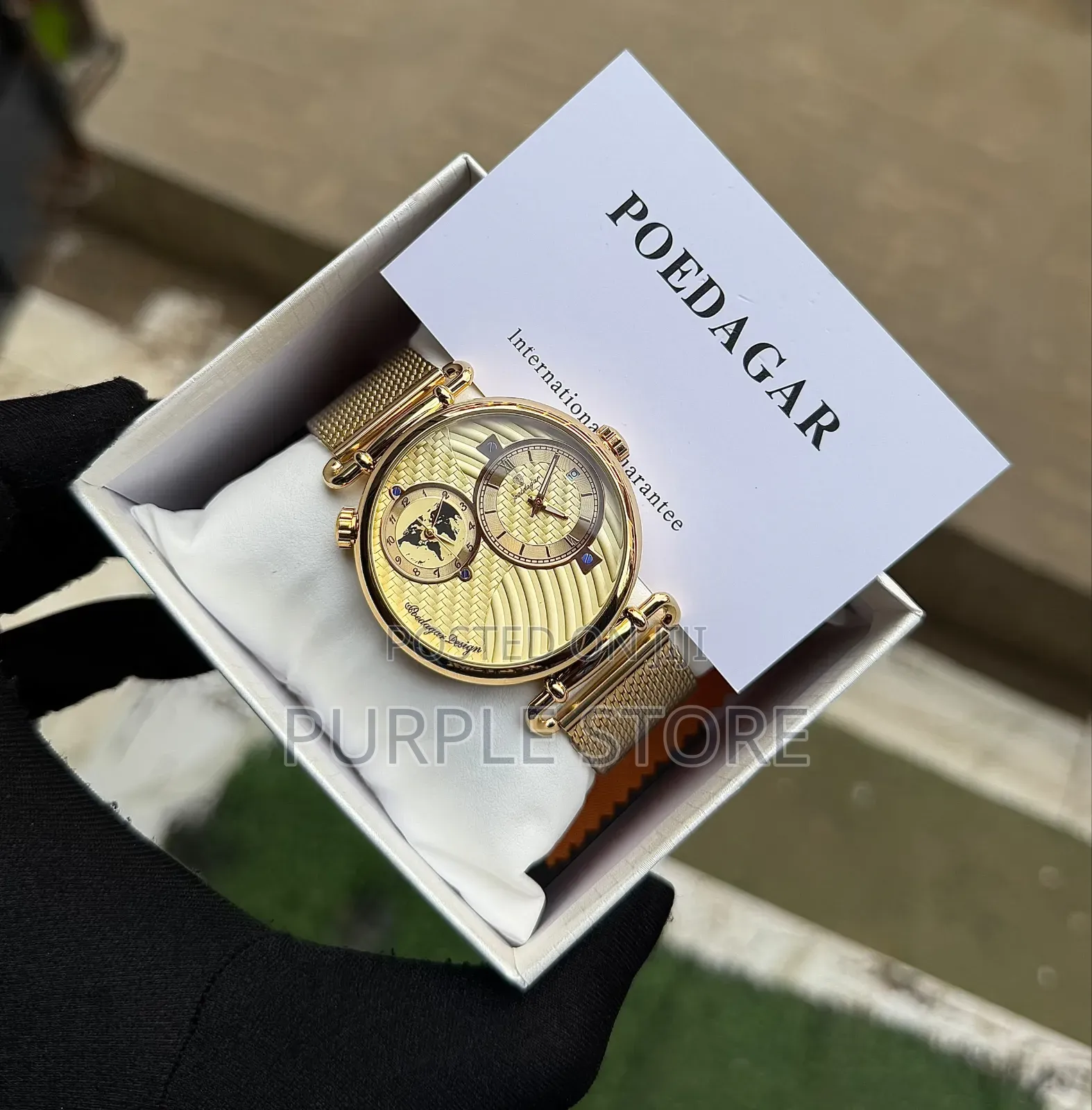 Poedagar Net Chain Men's Watch