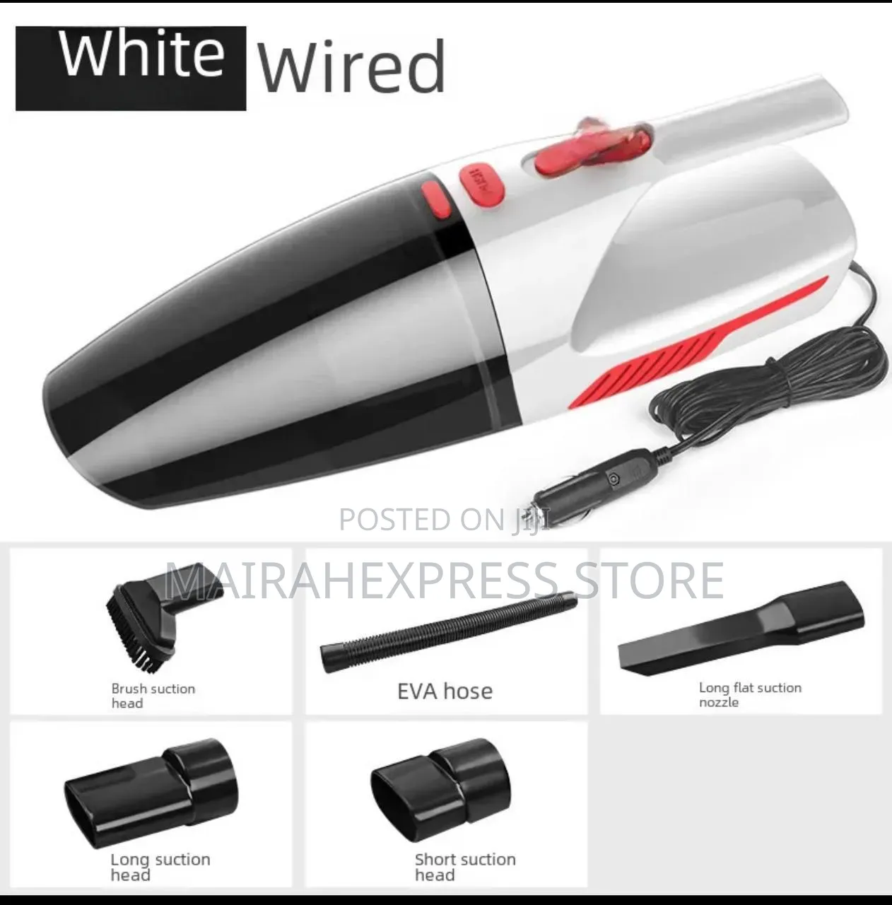 Top Quality Cigar-Hole Car Plug in Big Handheld Vacuum Cleaner HMK