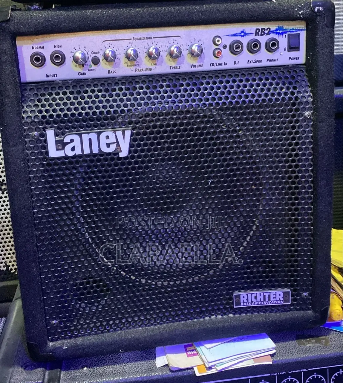 Laney Rb2 Richter 30-Watt Solid-State Bass Combo Amplifier.