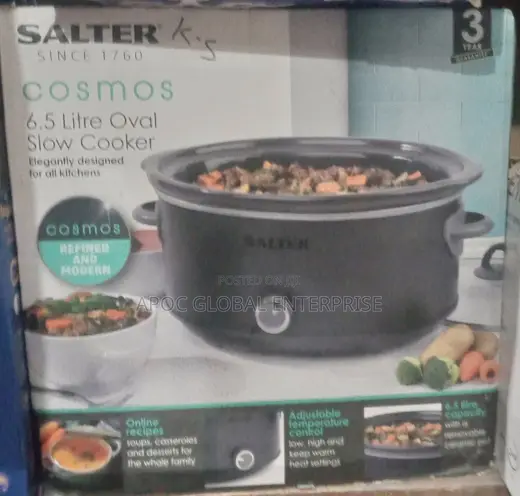 Salter Cosmos 6.5 Litre Oval Slow Cooker