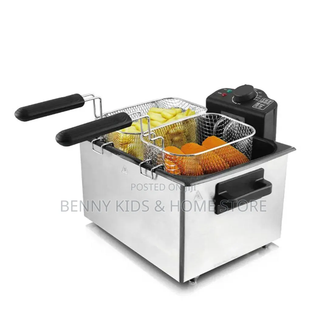 Sokany Professional Stainless Steel Electric Fryer With Double Basket