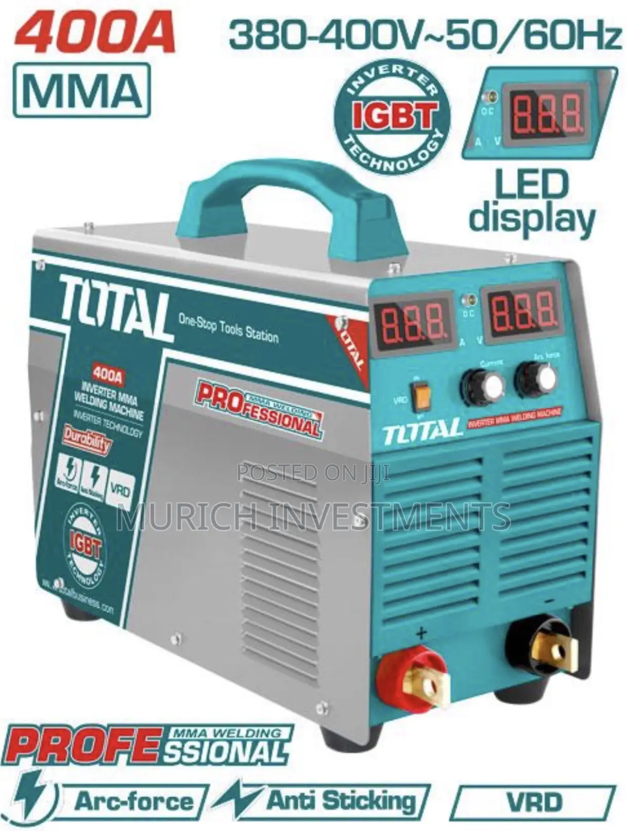 Total Tw24003 Inverter Mma Welding Machine (400a – Three Phase)