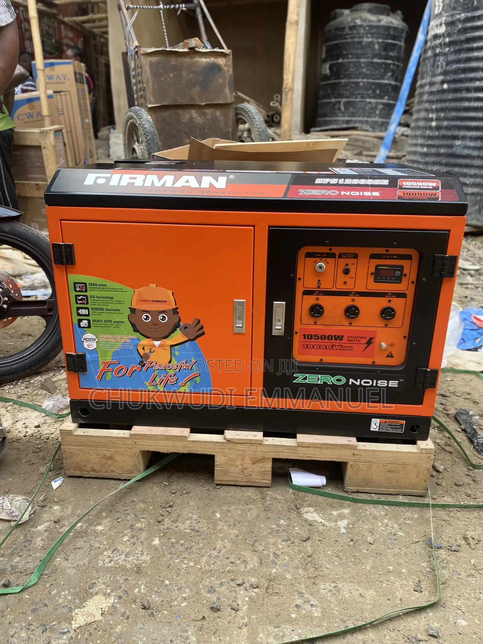 Fireman 10kva Zero Noise Generator for Offices and Homes