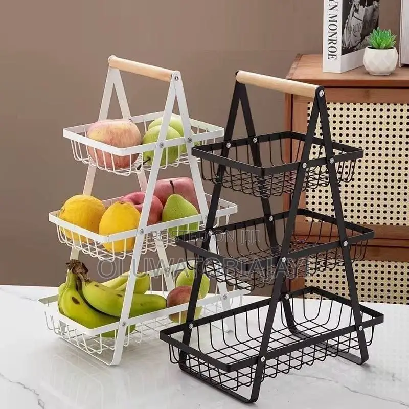 3 Layer Fruit Basket Available Colour: Black ₦17,000