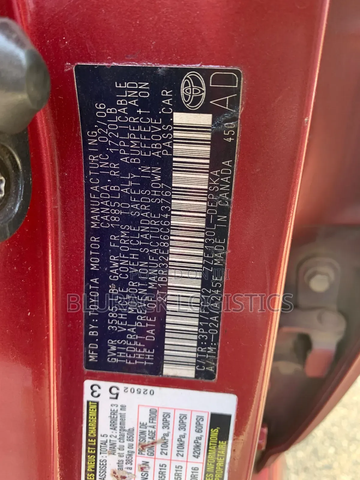 Toyota Corolla S 2006 Red