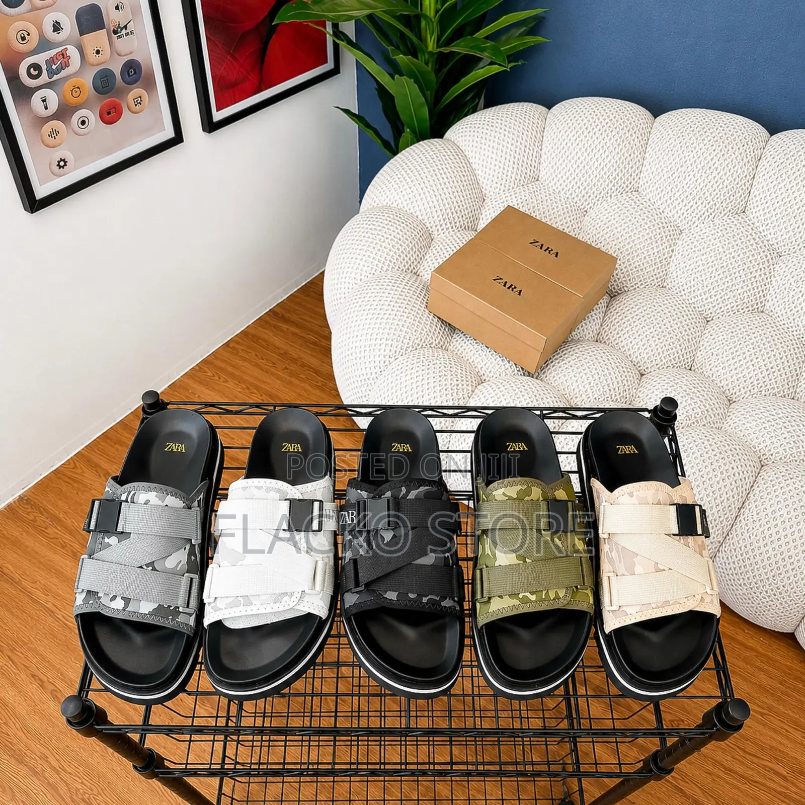Original Zara Camouflage Slides