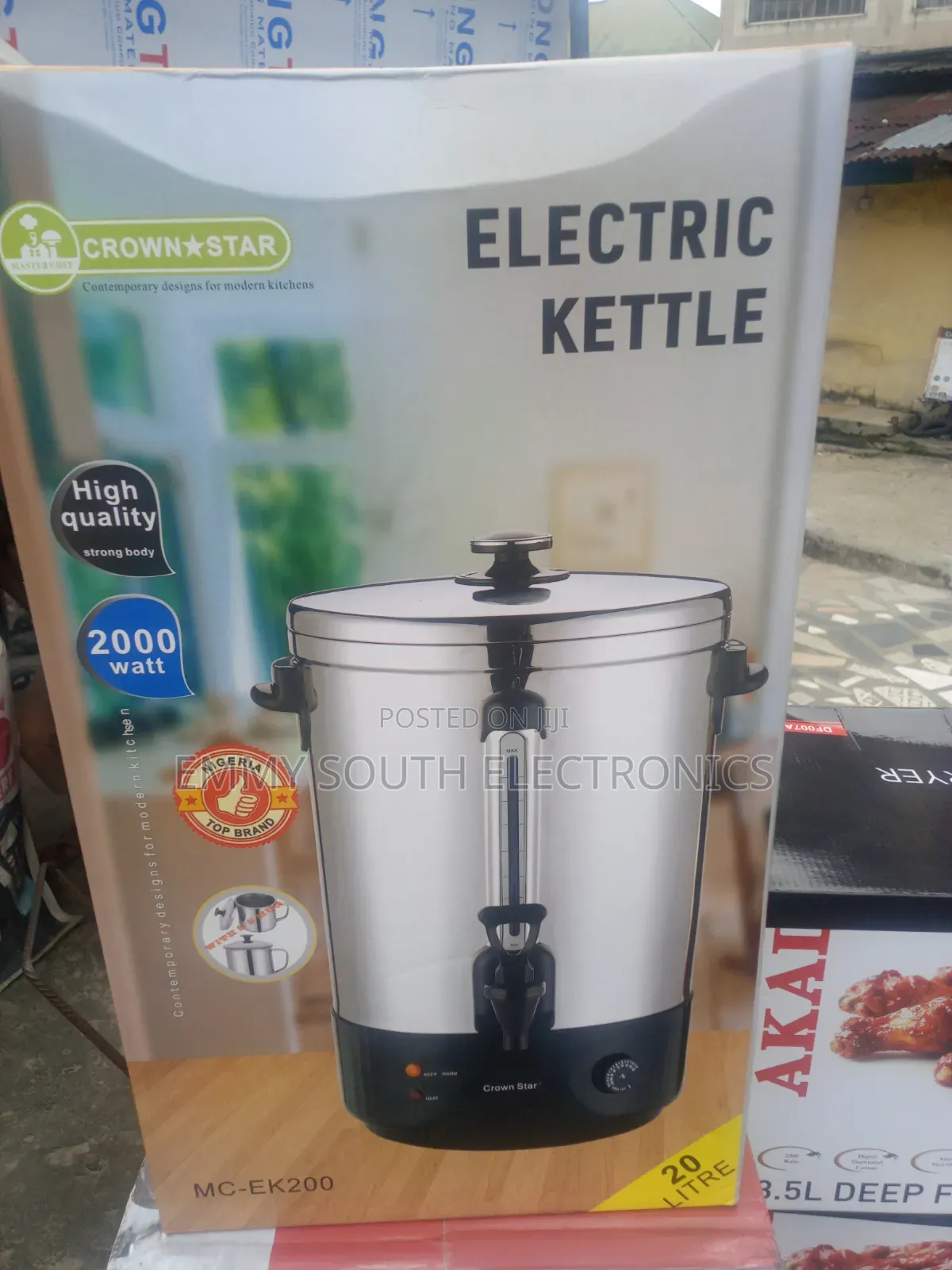 Crown Star Electric Kettle 20 Liters