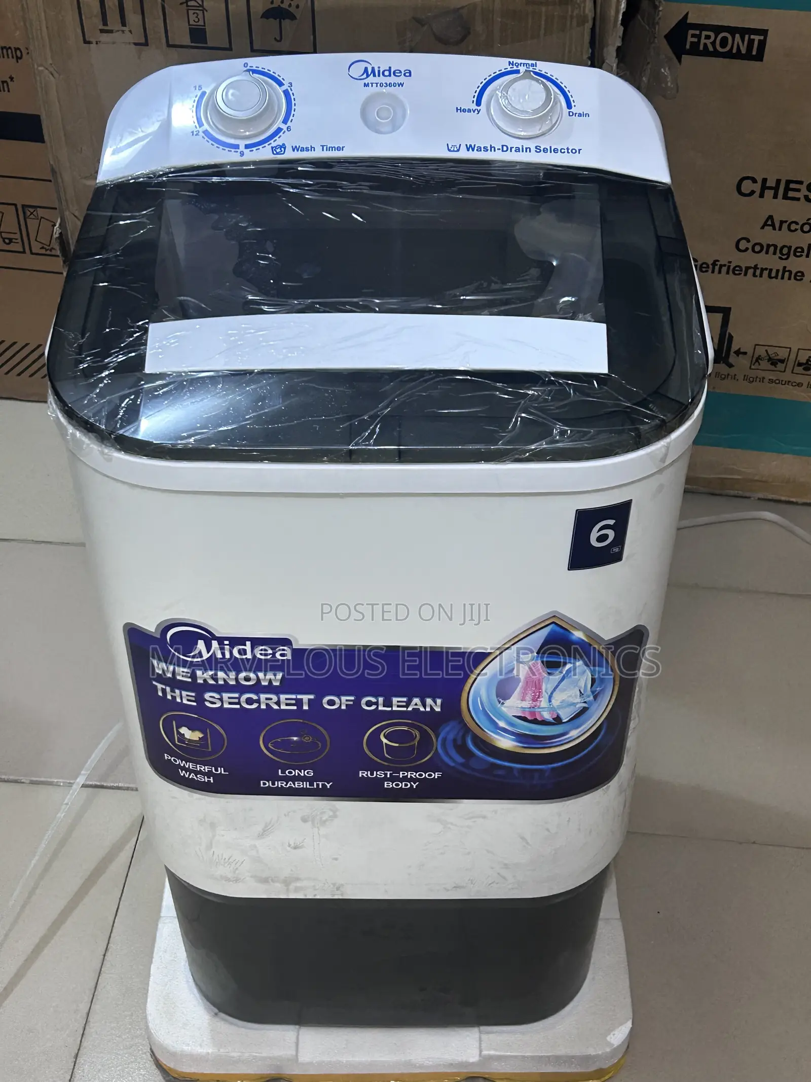 Brand New Midea 7kg Sigle Washing Machine Dua Washing Low Noise