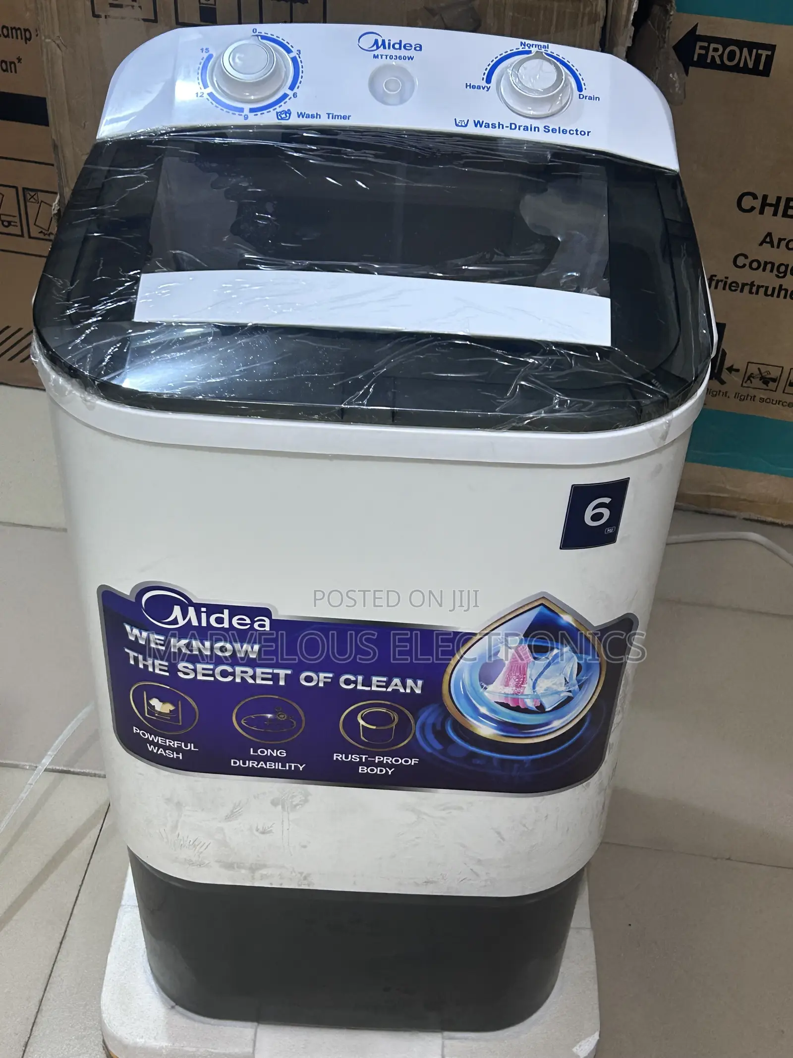 Brand New Midea 7kg Sigle Washing Machine Dua Washing Low Noise