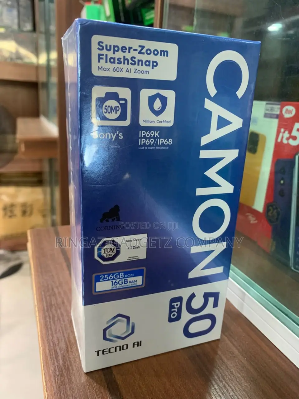 New Tecno Camon 50 Pro 256 GB Black