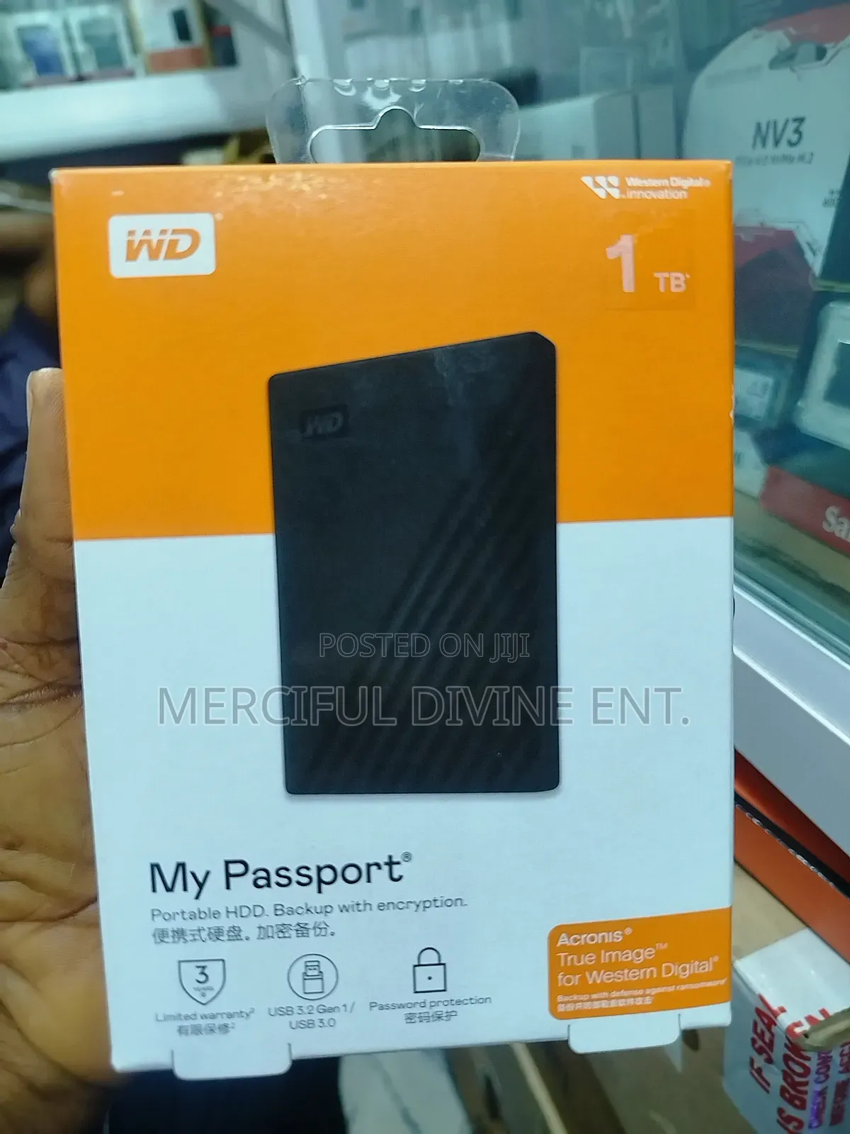 Wd My Passport 1tb External Hard Drive