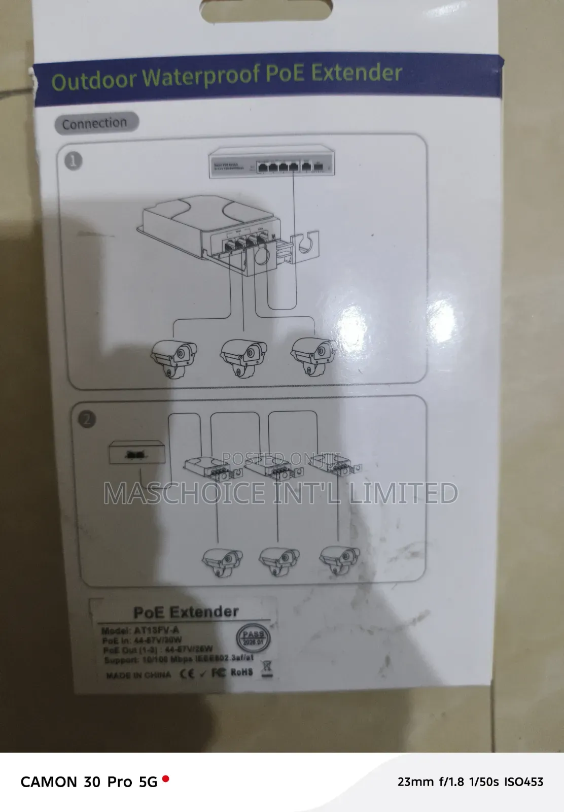 Outdoor Gigabit Poe Extender, 5 Port Poe Repeater