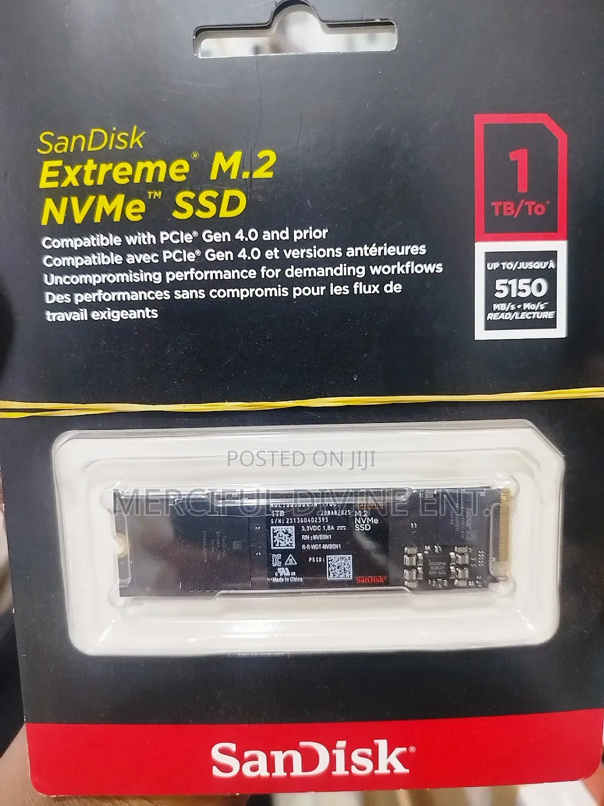 Sandisk 1tb Extreme M.2 Nvme 5150 Speed (1cut)