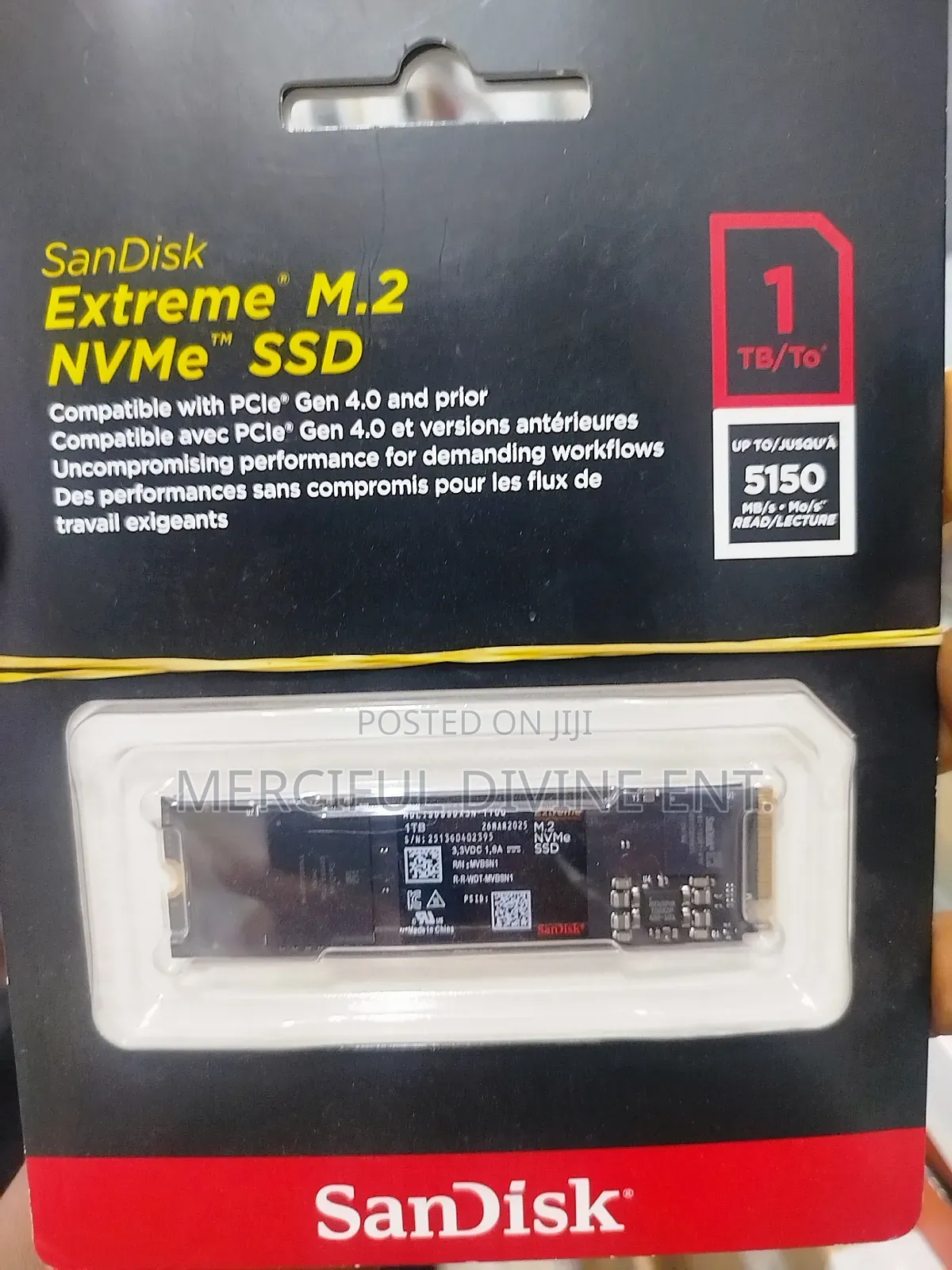 Sandisk 1tb Extreme M.2 Nvme 5150 Speed (1cut)