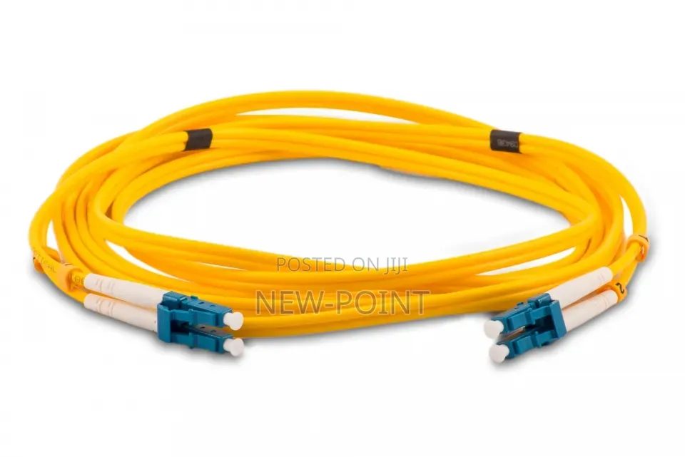 40m Lc-lc Single Mode Fiber Optic Patch Cord – Duplex Yellow Cord