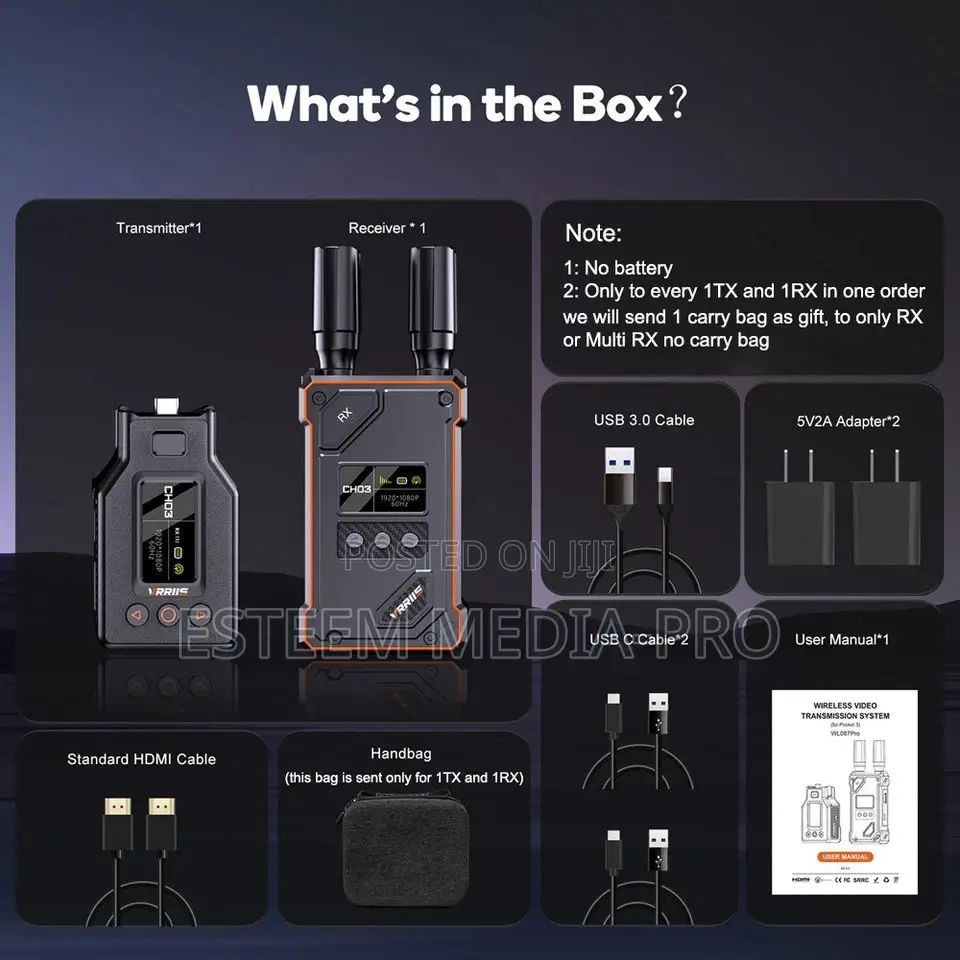 Vrriis Wl087 Pro || Wireless Transmitter for Osmo Pocket 3 Pocket 4