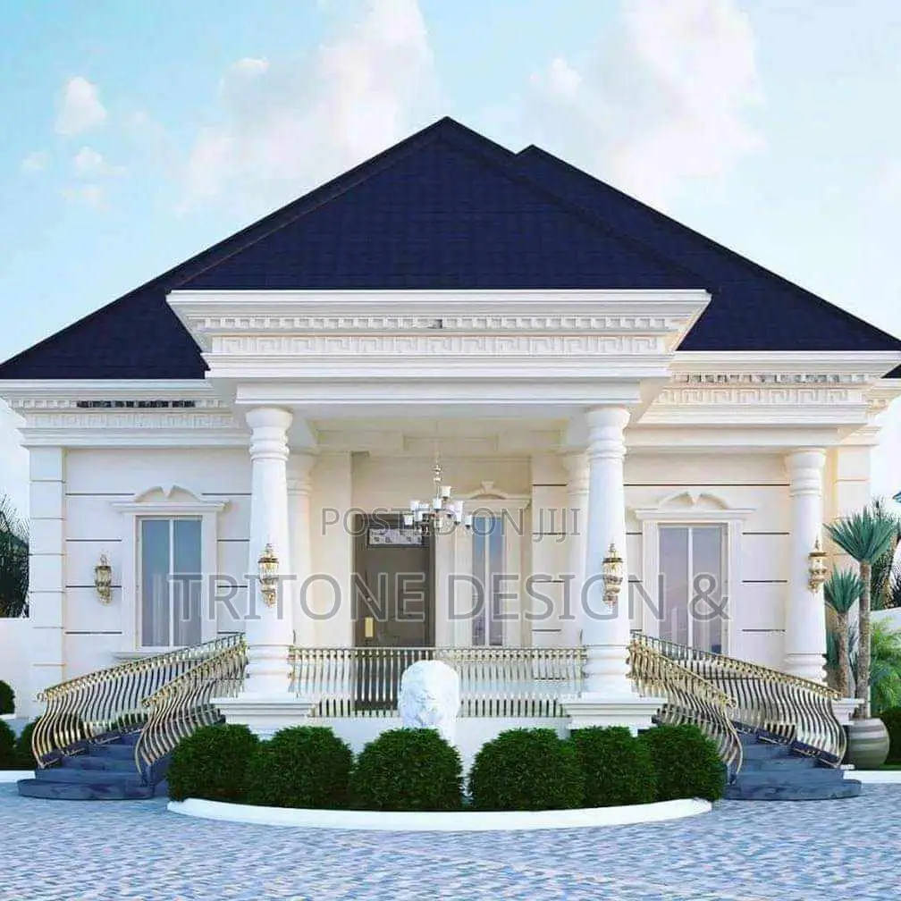 Modern 4-Bedroom Bungalow Design Complete Drawings