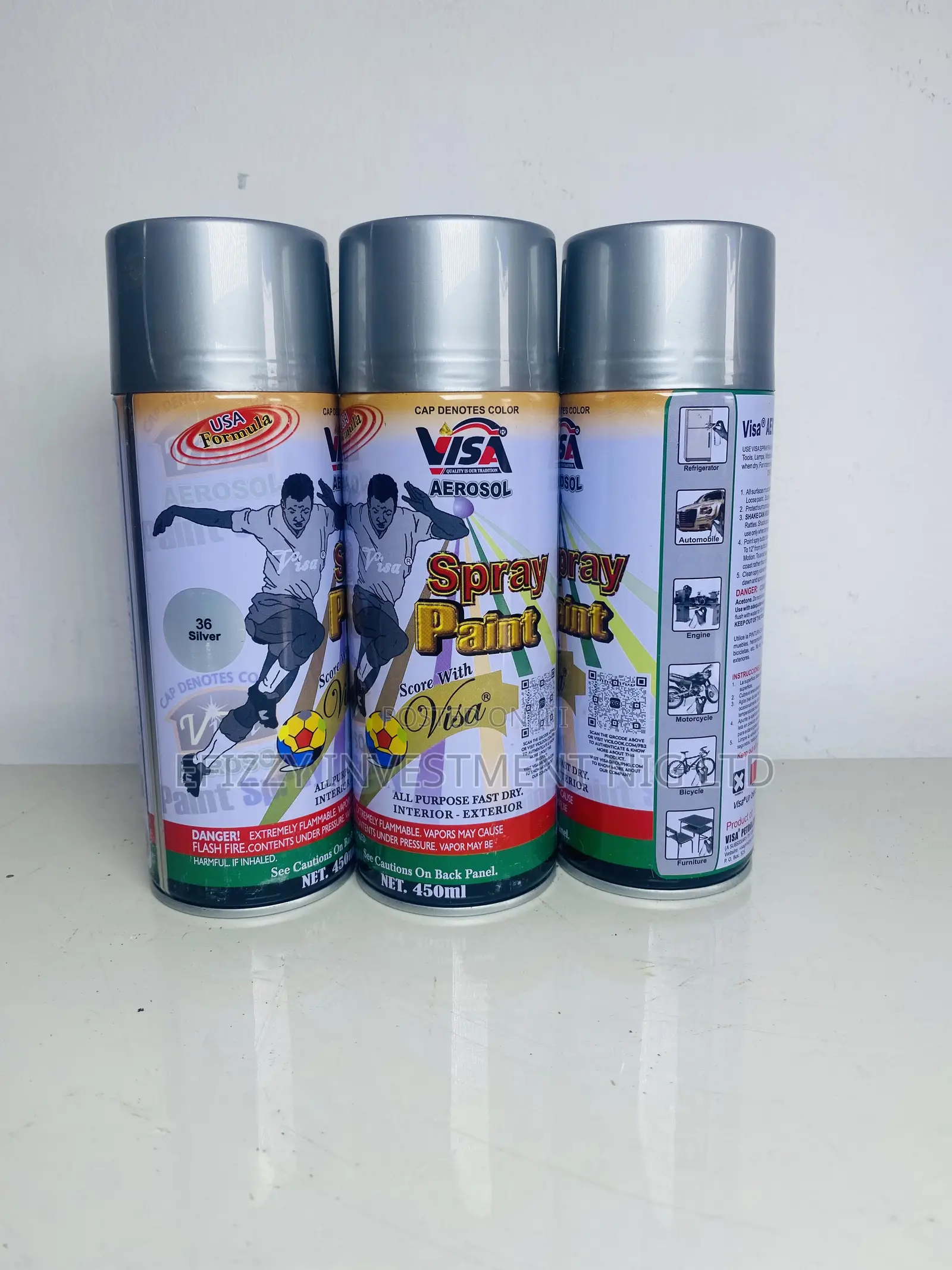 Pico Spray Paint 450ml (36 Silver) Efy088