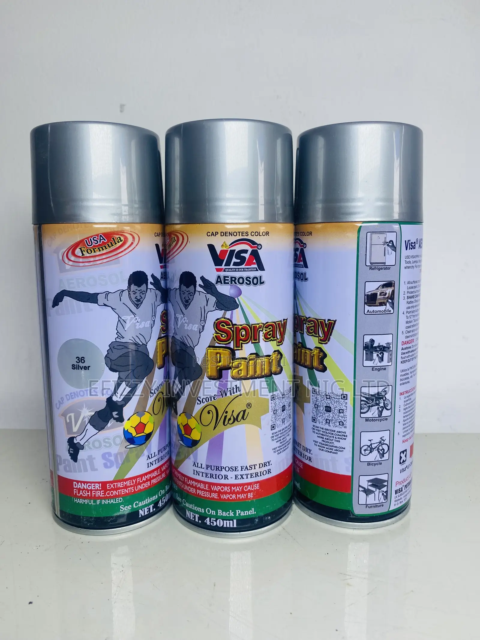 Pico Spray Paint 450ml (36 Silver) Efy088