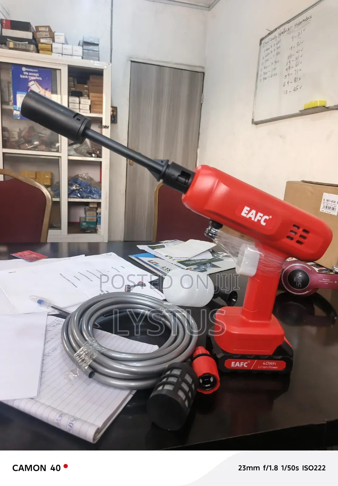 Eafc Cordless High Pressure Car Washing Gun
