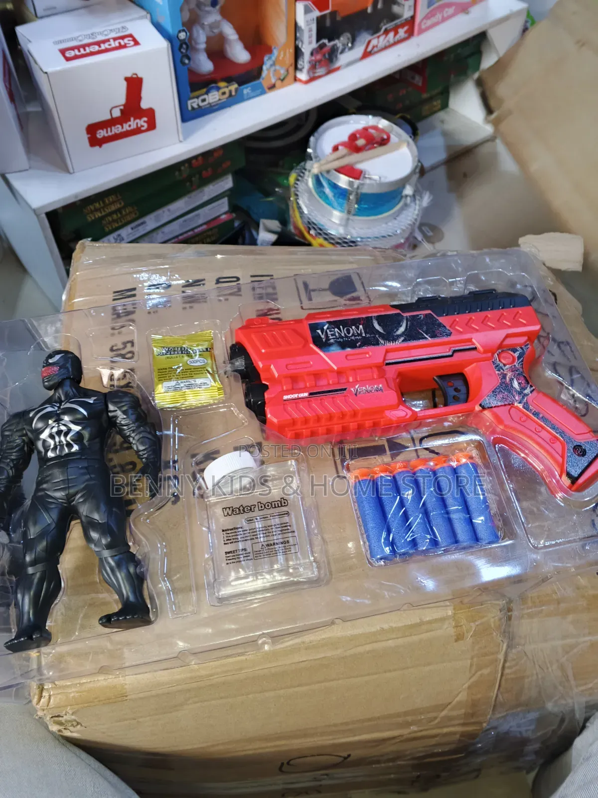 2in1 Super Hero Attack Daul of Water Bullet and Soft Bullet Gun