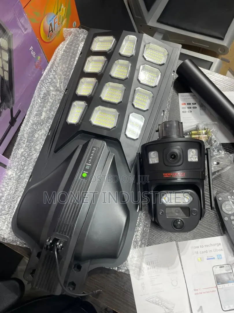 800w All-in-One Solar CCTV Camera With Lightning