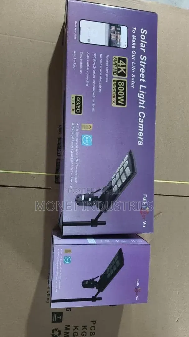 800w All-in-One Solar CCTV Camera With Lightning
