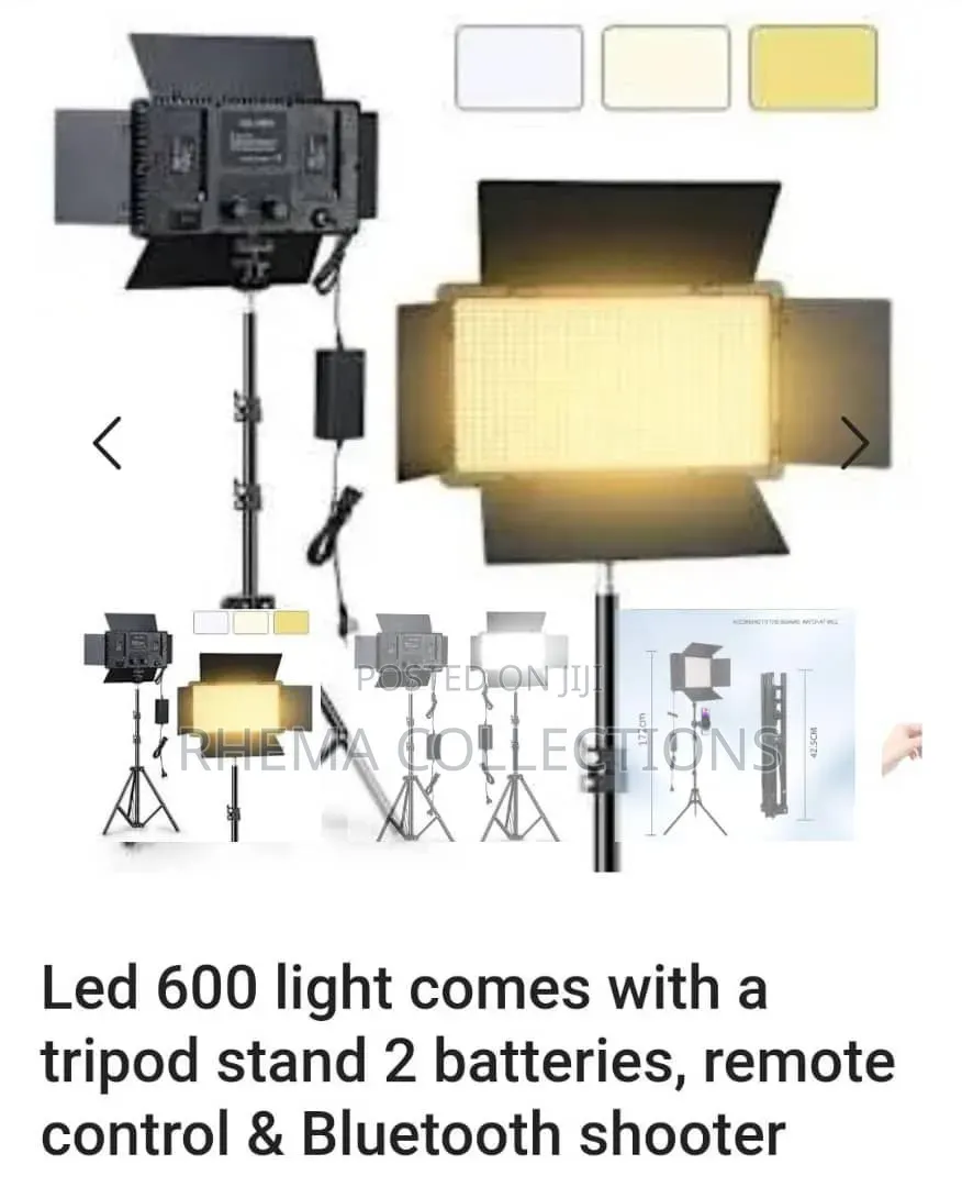 Rechargeable Pro Led 600 and Tripod Stand