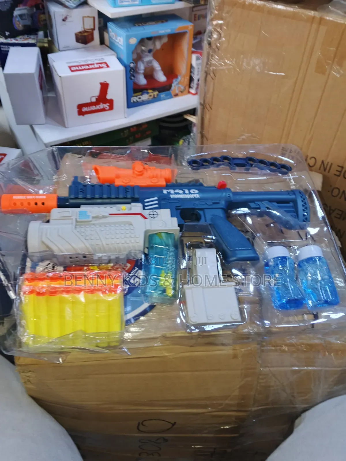 3in1 M416 Multifunctional Gun, Soft Bomb, Bubble and Electric