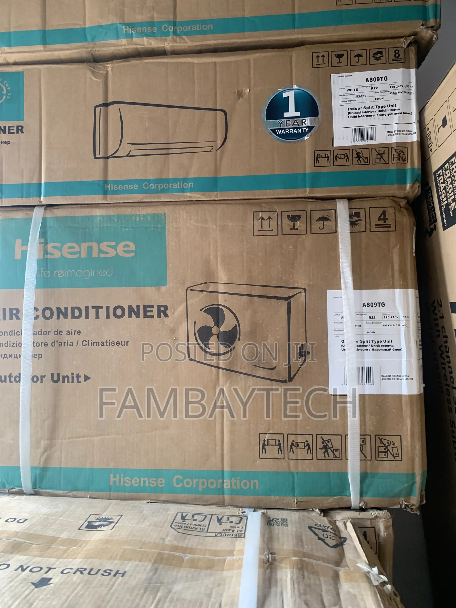 1hp Hisense Cooling Ac As09tg