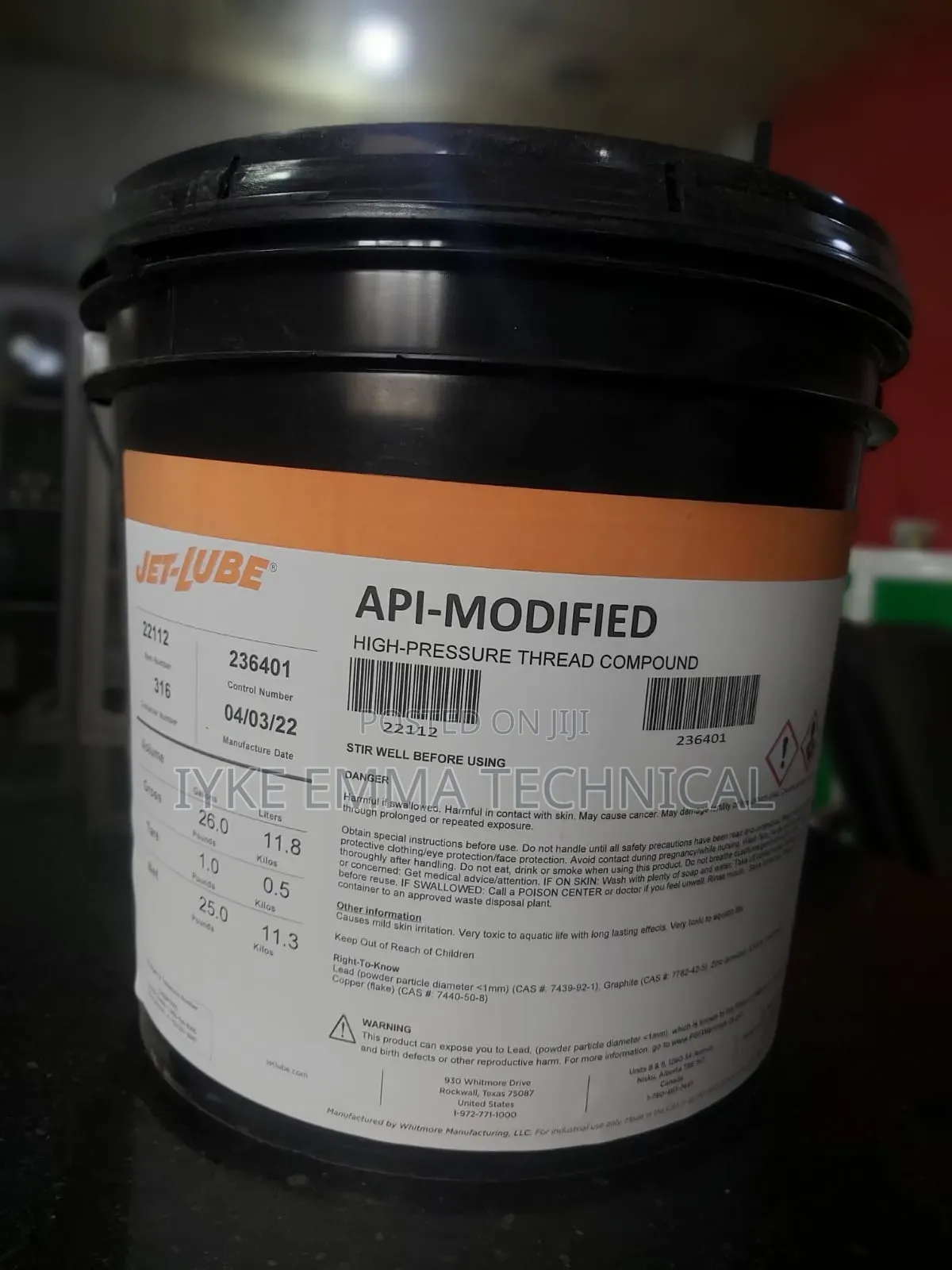 Jet-Lube Api-Modified High-Pressure Thread Compound