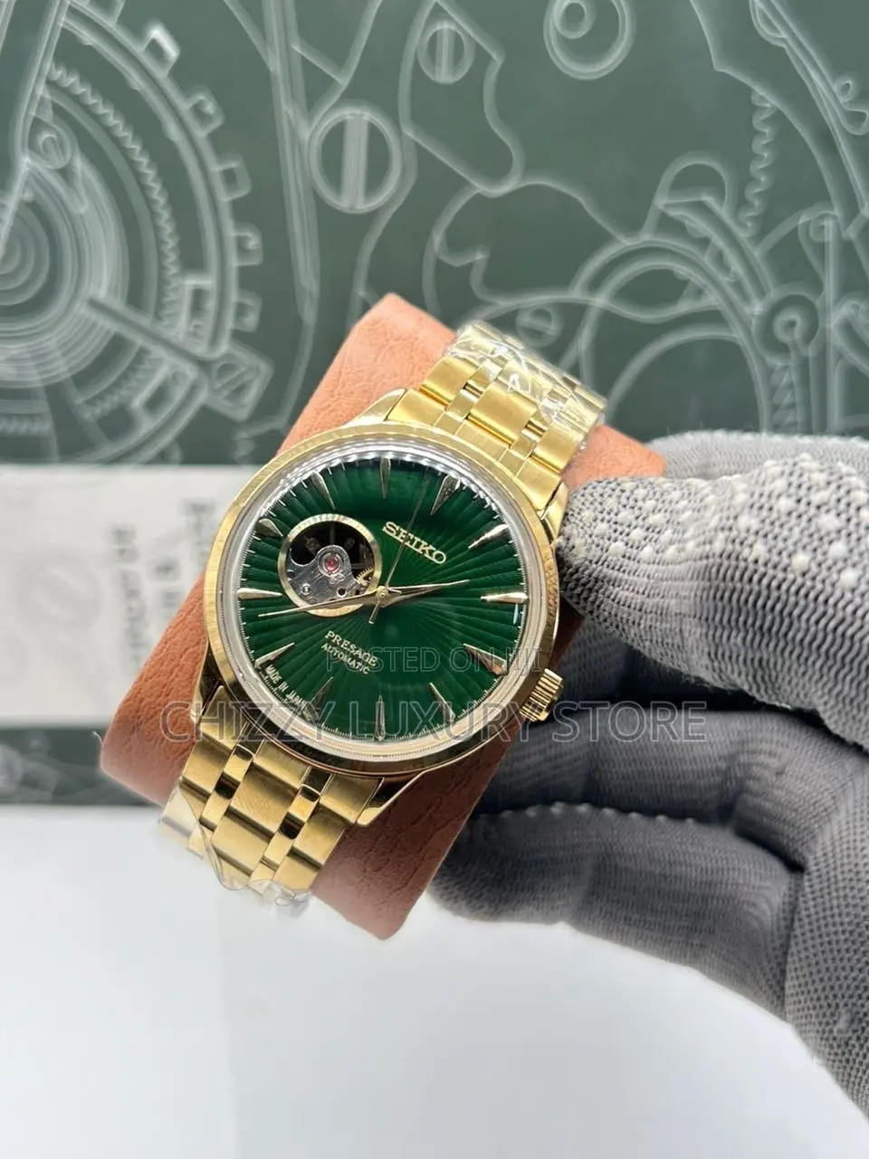 Seiko Quality Luxury Men Automatic Engine Wristwatch