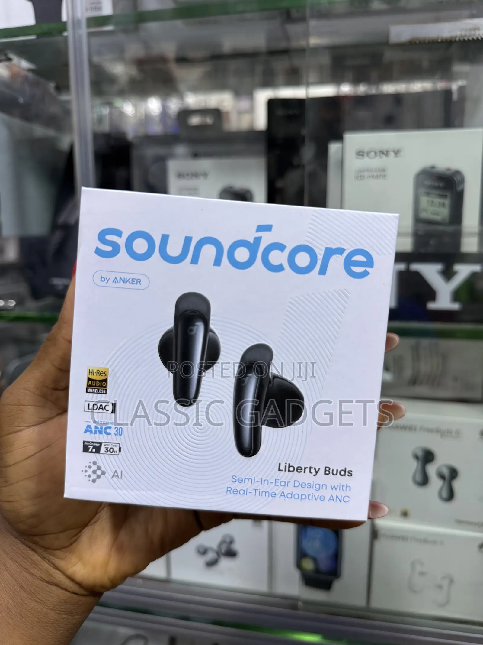 Soundcore by Anker Liberty Buds Semi-in Ear With Real Adaptive Anc