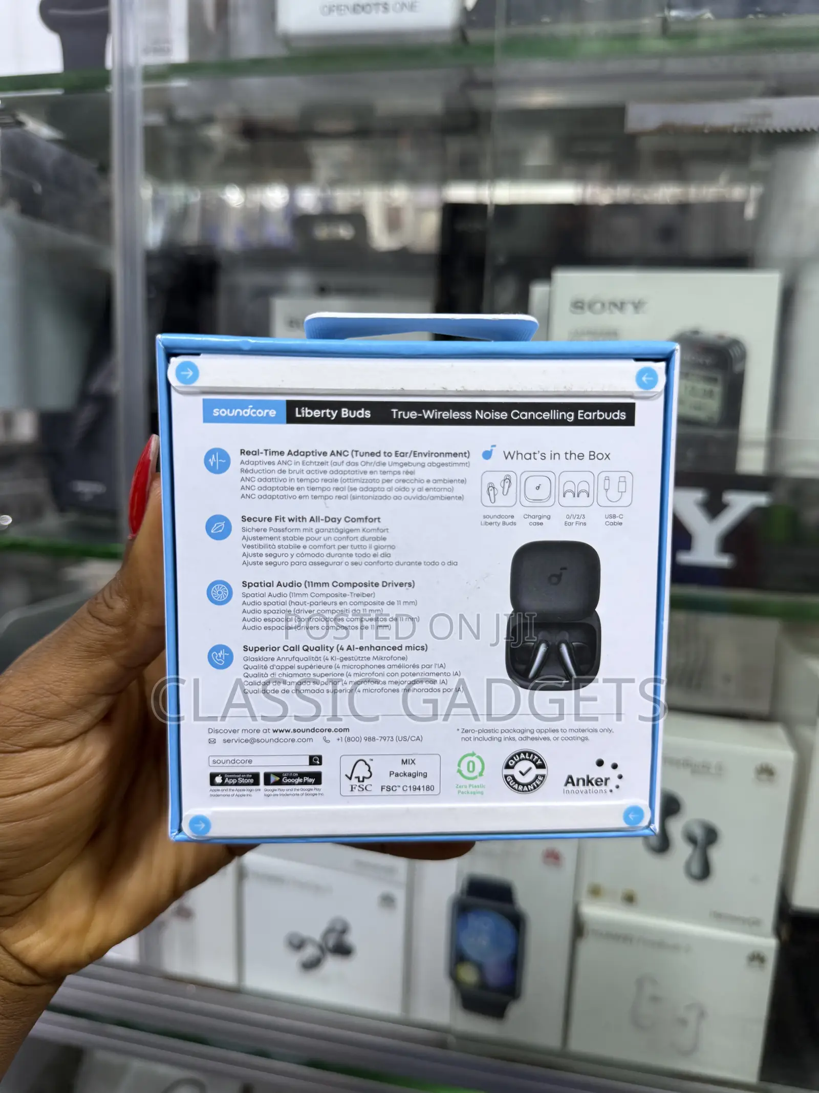 Soundcore by Anker Liberty Buds Semi-in Ear With Real Adaptive Anc