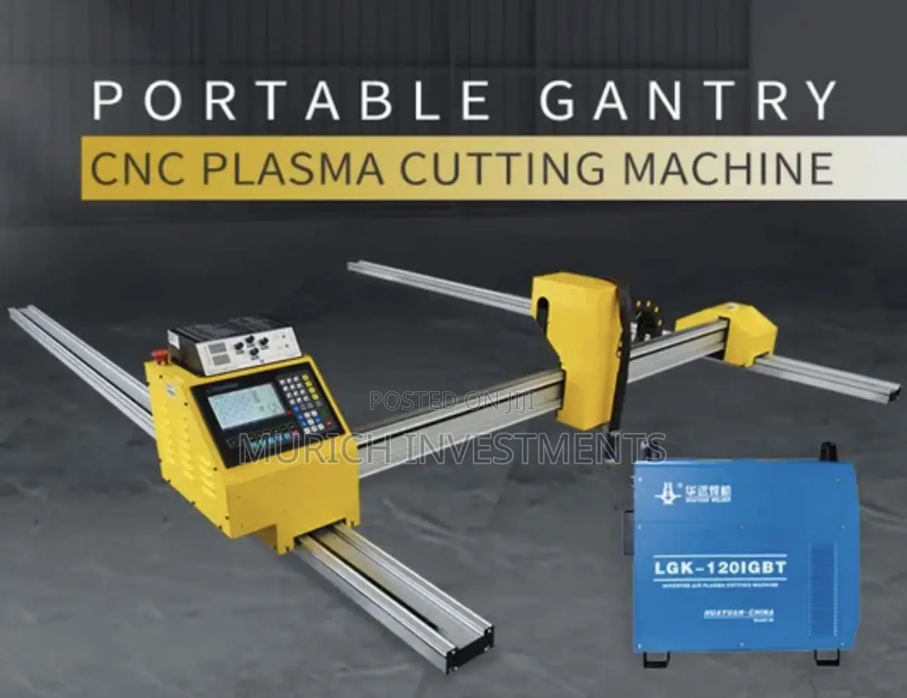 Double Drive Gantry CNC Flame Plasma Cutter (Lgk63a Plasma Source)