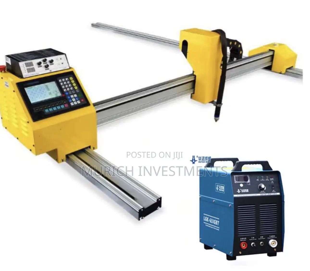 Double Drive Gantry CNC Flame Plasma Cutter (Lgk63a Plasma Source)