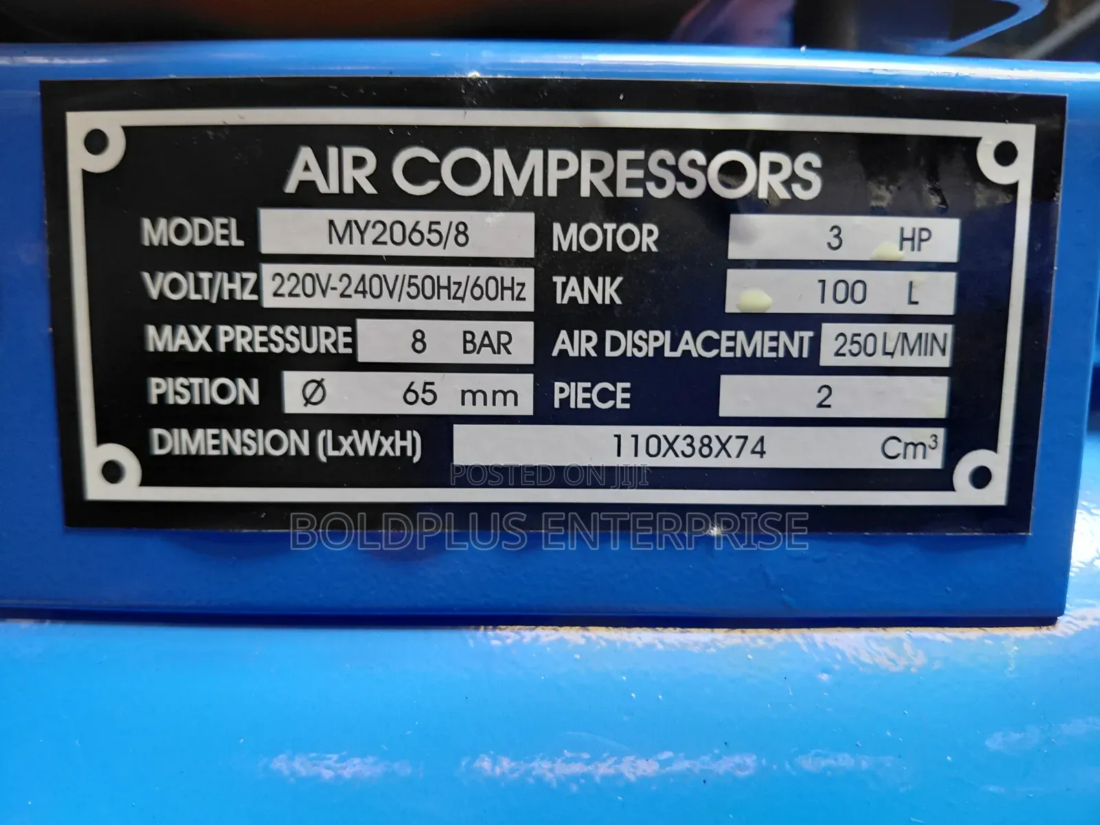 100 Litre Electric Air Comprssor Machine
