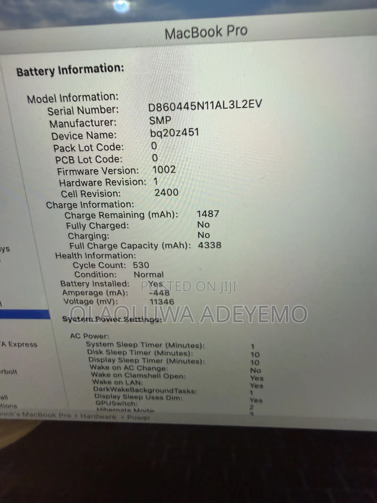Laptop Apple MacBook Pro 2019 16GB Intel Core i5 SSD 512GB