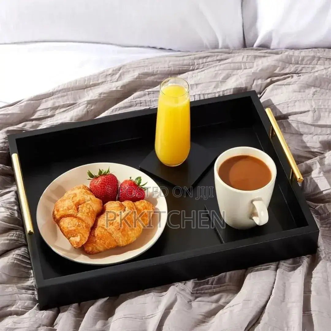 3in1 Bamboo Black Tray