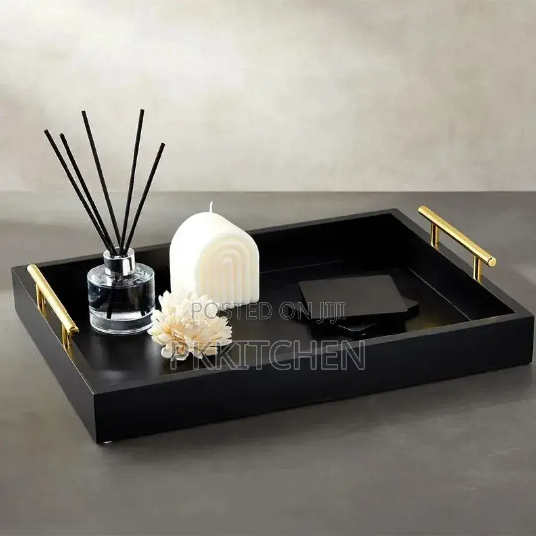 3in1 Bamboo Black Tray