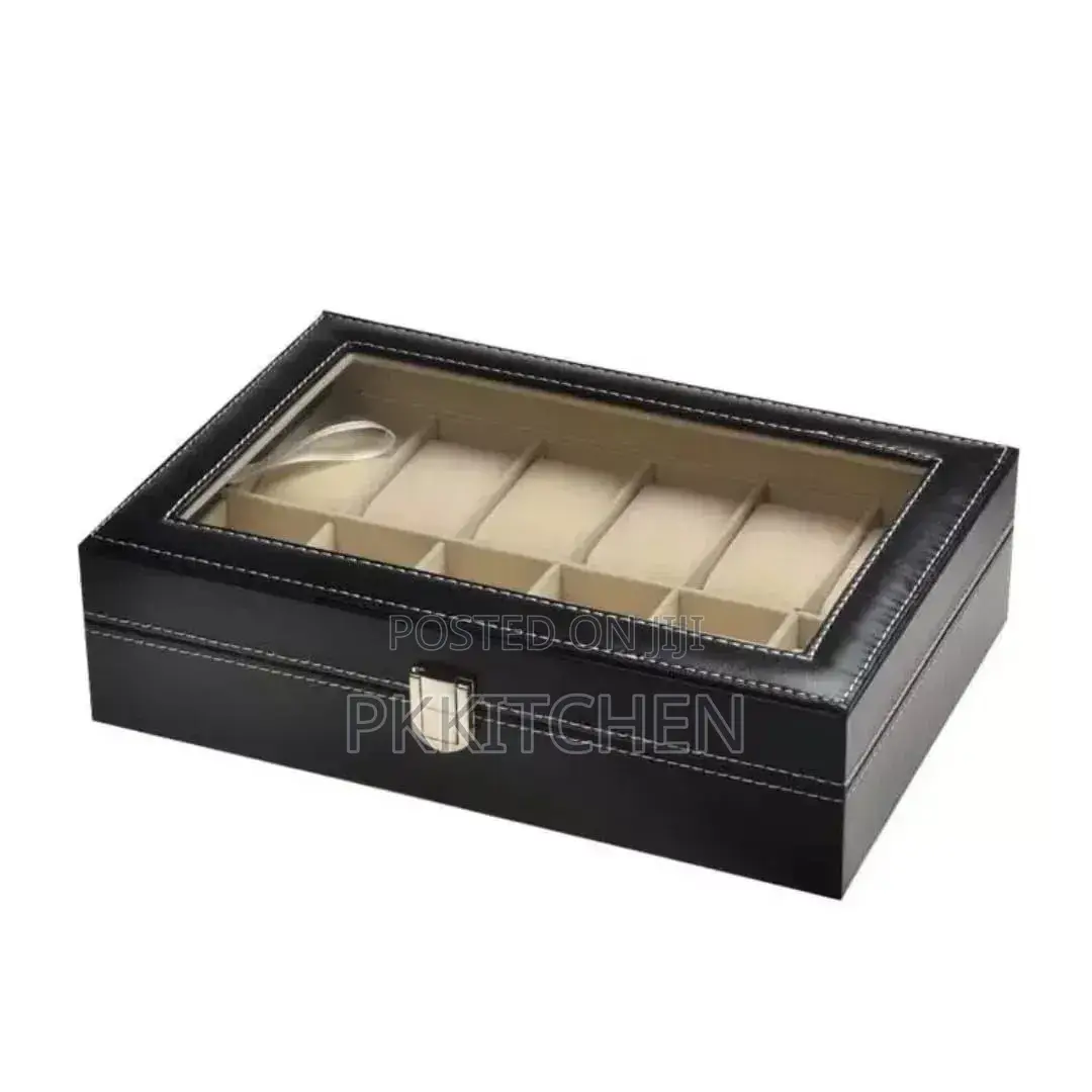Wrist Watch Display Storage Leather Box