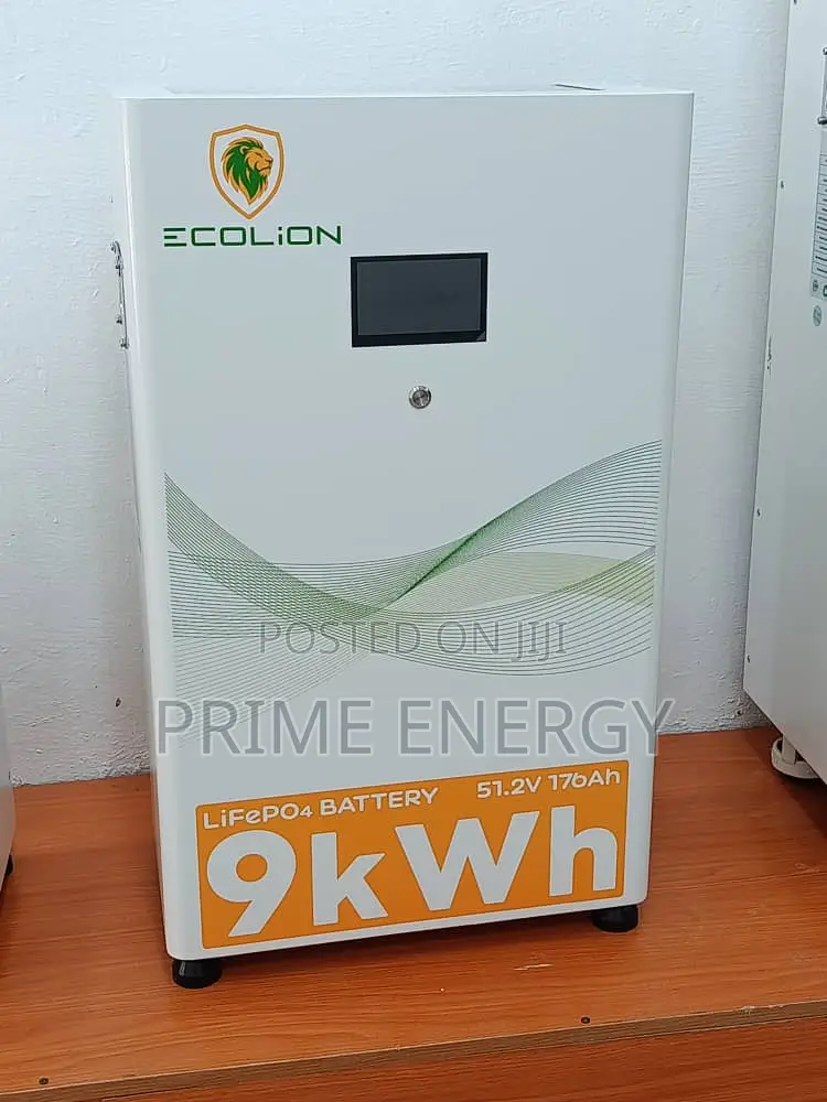 Eco-Lion 9kwh 51.2v 176ah Lifepo4 Lithium Battery - Wall Mount