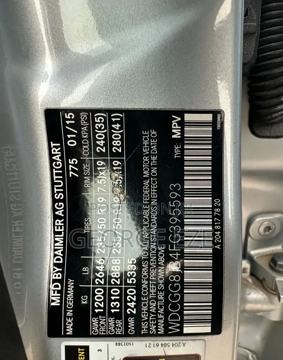 Mercedes-Benz GLK-Class 2015 Silver