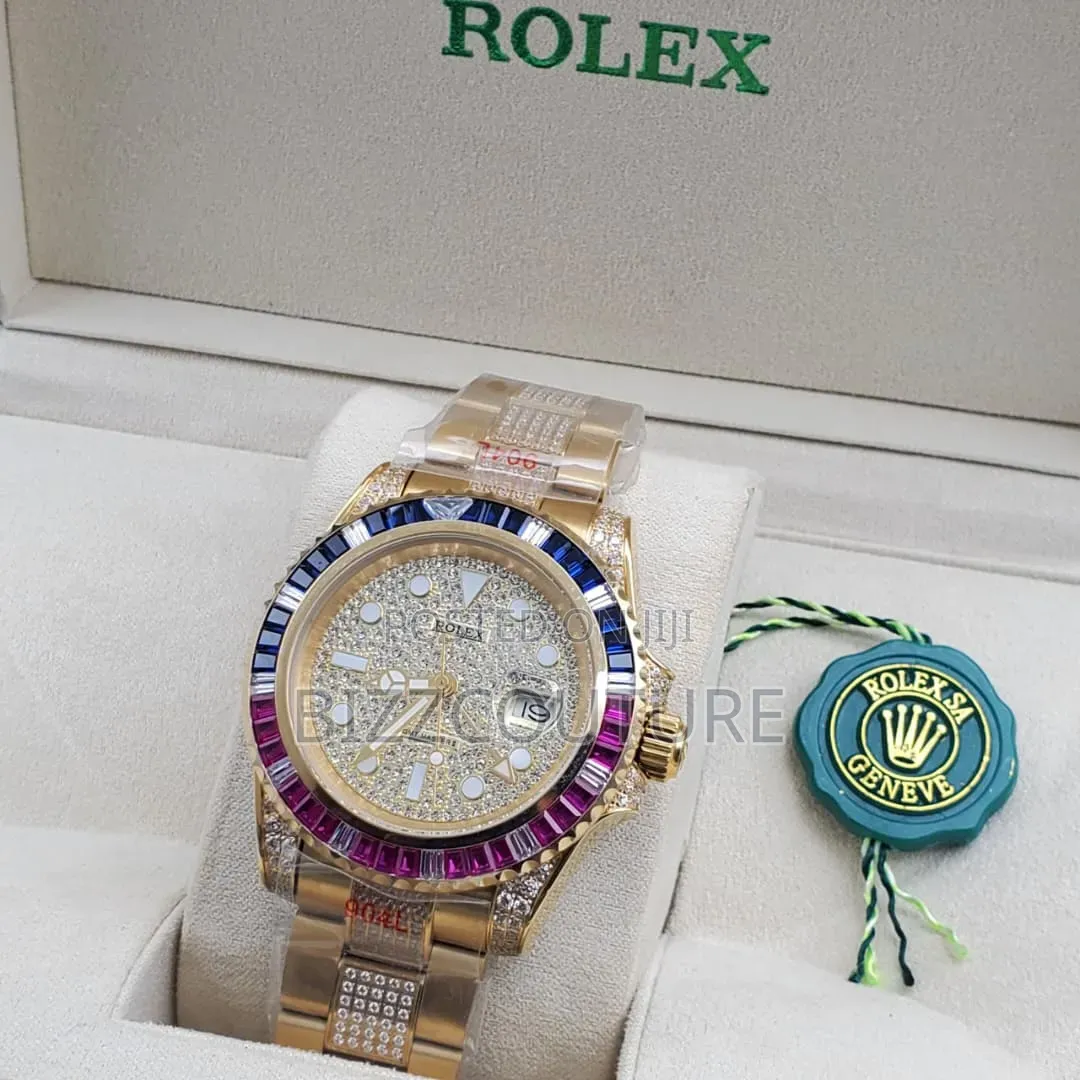 Original Rolex GMT-Master Ii Gold Chain Watch Available in Store