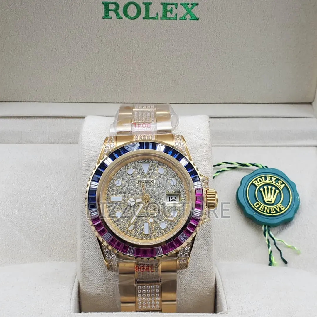 Original Rolex GMT-Master Ii Gold Chain Watch Available in Store