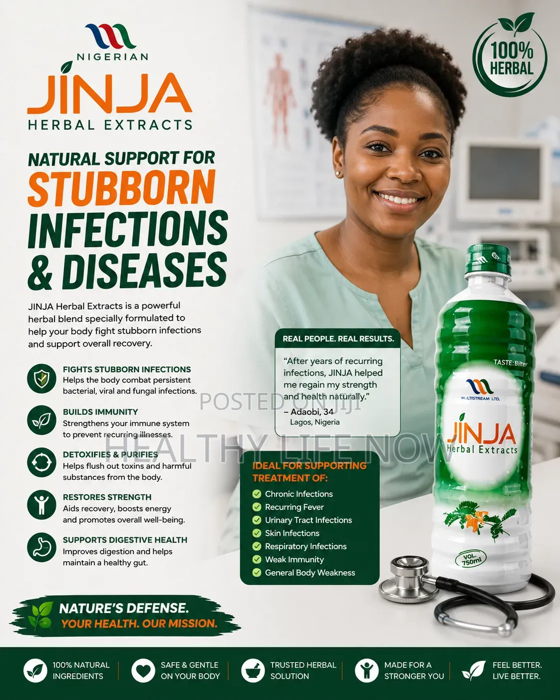 Natural Support for Stubborn Infection Diseases With Jinja Herbal